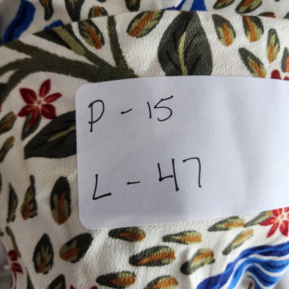 FARM Rio Macaw Flight Maxi Dress XS Off White Rayon Tropical Bird Print 300216 - Picture 9 of 10